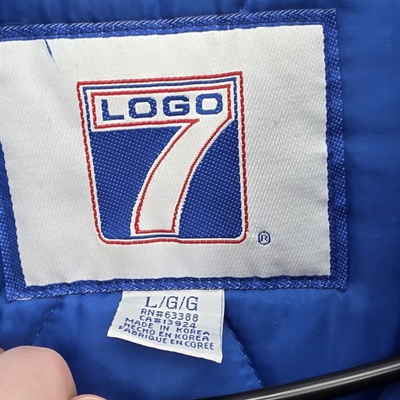 Vintage Logo 7 Kentucky Wildcats Blue Puffer Full Zip Hooded Jacket Men's Sz L - Picture 5 of 13